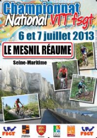 Championnat national VTT FSGT. Du 6 au 7 juillet 2013 au Mesnil-Réaume. Seine-Maritime. 